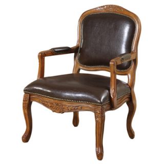 Williams Import Co. Napoleon Bicast Leather Arm Chair 1950