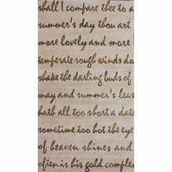 Nuloom Handmade Poem Faux Silk Wool Rug (5 X 8) (NaturalStyle ContemporaryPattern CasualTip We recommend the use of a non skid pad to keep the rug in place on smooth surfaces.All rug sizes are approximate. Due to the difference of monitor colors, some 