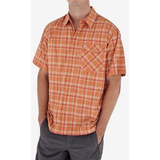 Royal Robbins Slickrock Plaid Shirt   UPF 30+  Short Sleeve (For Men)   ARIZONA ORANGE (L )