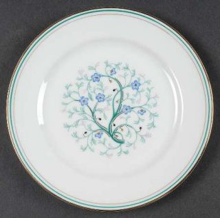 Noritake Granada Bread & Butter Plate, Fine China Dinnerware   Blue Flowers On T