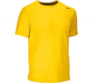 Mens New Balance Short Sleeve Tech Tee MFT0198   Atomic Yellow T Shirts