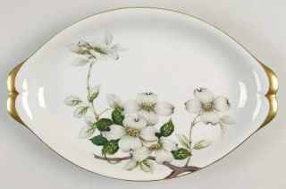 Meito Livonia  (Off White Background) 13 Oval Serving Platter, Fine China Dinne