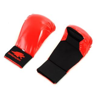 Lion Martial Arts Large Red Karate Glove Pair