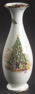 Royal Albert Christmas Magic Bud Vase, Fine China Dinnerware   Christmas Tree Ct