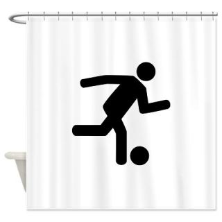  Soccer Icon Shower Curtain  Use code FREECART at Checkout