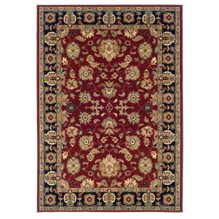 Traditional Red/black Accent Rug (22 X 33)