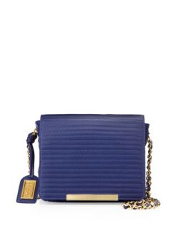 Nora Quilted Top Shoulder Bag, Sapphire