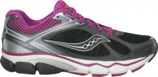 Womens Saucony ProGrid Echelon 3   Black/Grey/Purple Running Shoes