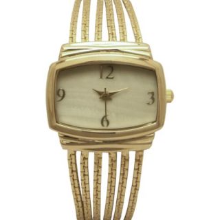 Merona Chain Rectangle Case Watch   Gold
