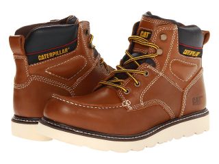 Caterpillar Alloy Mens Work Lace up Boots (Brown)