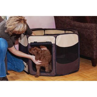 Octagon Pet Pen with Removable Top Pink   TL4136PK, 36 in.