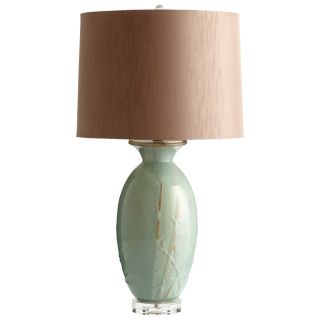 Cyan Design Deharo Olive Glazed Ceramic Table Lamp (OliveOn/off Switch with dimmer on cordFixture finish Olive GlazeNumber of lights One (1)Requires one (1) 100 Watt bulb type A (Not included)Dimensions 31 inches tall x 17 inches diameter )