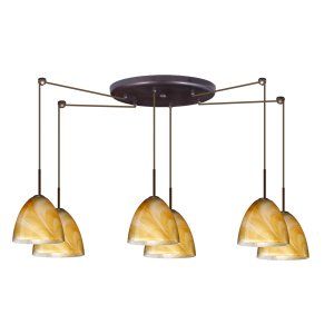 Besa Lighting BEL 6JC 4470HN BR Vila Pendant