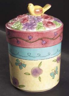 Sango Birds And The Bees Large Canister, Fine China Dinnerware   Zipkin,Various