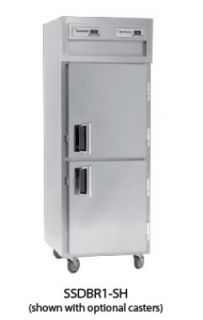 Delfield 29 Reach In Refrigerator/Freezer   1 Section, 2 Solid Half Doors 230v